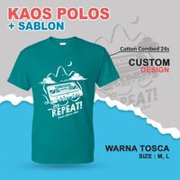 Gambar kaos polos custom sablon satuan dari Allkom undefined 1 Tokopedia
