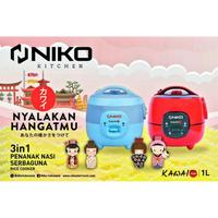 Gambar NIKO Kawai mini Rice cooker 3in1 1liter MK10 - Biru dari hermanstore01 undefined 1 Tokopedia