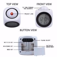 Gambar Jam LCD Proyektor Jam Meja dengan Suara Ringtone Jam Modern dari VWshop. undefined 5 Tokopedia