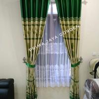 Gambar gorden blackout motif bunga ruang tamu gorden jendela kamar - Hijau, L140xT240 dari Prima jaya gorden undefined 4 Tokopedia
