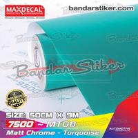 Gambar MAXDECAL MT08 Matte Chrome TURQUOISE Skotlet Motor Premium Krum Dop dari Bandar Stiker undefined 1 Tokopedia