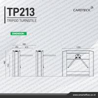 Gambar Bridge Tripod Turnstile Pedastrian Barrier Gate Wahana Cardteck TP213 dari FOCUS SECURITY STORE undefined 3 Tokopedia