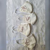 Gambar embroidery alphabet mask - Masker custom huruf dari vannydecapulet undefined 1 Tokopedia