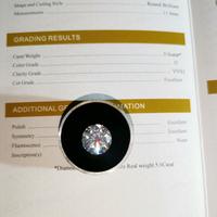 Gambar Batu Berlian Moissanite 5ct White D Color Original Sertifikat GRA asli - 5 ct dari Bj gems undefined 2 Tokopedia