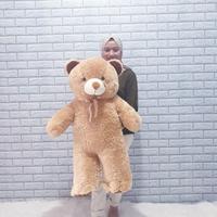 Gambar COD Boneka Beruang Teddy Bear Jumbo 1 meter Warna Cokelat Milo Coklat dari Kordoba Store undefined 1 Tokopedia