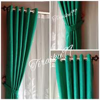 Gambar gorden polos minimalis (tinggi150cm) dari Tiraiku99 Gorden nusantara undefined 1 Tokopedia
