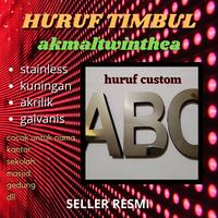 Gambar huruf timbul stainless 2000 /cm - 10 cm dari ade akmal reklame undefined 1 Tokopedia