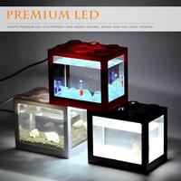 Gambar Aquarium mini kecil susun lampu led ikan hias cupang colokan usb - Mode Baterai, All Size dari Yourfavproduct undefined 4 Tokopedia