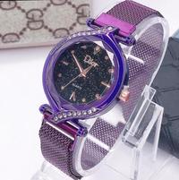 Gambar JAM TANGAN WANITA JAM MAGNET RANTAI JAM TANGAN ANALOG IMPORT JAM MURAH - Biru dari yuhai_0055 undefined 2 Tokopedia