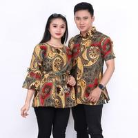 Gambar Batik couple muara santika lonceng BI001 Modern dari Batik Couple Sarimbit undefined 1 Tokopedia