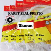Gambar SEAL KARET PRESTO PANCI PRESSURE COOKER 20 22 24 26 28 CM 5 - 12 LITER - 24cm dari SPAREPART ELECTRIC undefined 1 Tokopedia