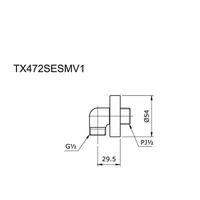 Gambar Wall outlet TOTO TX472SESMV1/sambungan shower TOTO TX 472 SESMV1 dari unggul.jaya sanitary undefined 2 Tokopedia