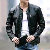 Gambar jaket kulit domba super asli garut R-96 Biker jaket kulit asli pria - S dari Rabbani leather 92 undefined 1 Tokopedia