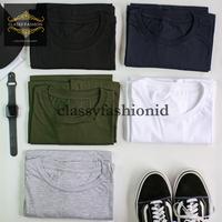 Gambar TSHIRT KAOS OBLONG SLIMFIT HITAM POLOS KATUN PRIA WANITA LENGAN PENDEK - M dari classyfashionid undefined 3 Tokopedia