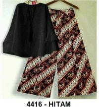 Gambar Setelan blouse wanita ukuran jumbo XXL LD 110 celana kulot batik murah - Maroon dari ERIKAWAI SHOP undefined 2 Tokopedia