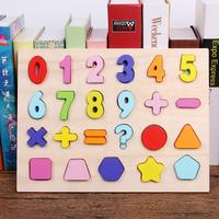 Gambar wooden toys chunky puzzle alphabet number / mainan kayu edukasi puzzle - ANGKA N BENTUK dari Kukika Kids undefined 2 Tokopedia