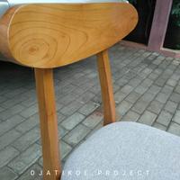Gambar kursi cafe kayu mindi natural dari djatikoe project undefined 3 Tokopedia
