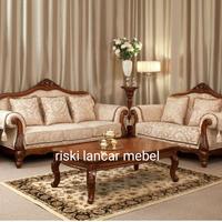 Gambar Kursi Tamu Sofa Jati Minimalis Mewah Murah Klasik Romawi Furniture - 211mj dari riski lancar mebel undefined 1 Tokopedia