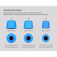 Gambar NEW KZ Memory Foam Eartips 3 pairs (6 pcs) size SML for KZ ZSN Pro X dari sergiozhongwei Jakarta Barat 5 Tokopedia