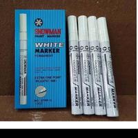 Gambar spidol permanent paint marker snowman EfWP white isi(12) dari Twin Jakarta undefined 1 Tokopedia