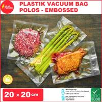 Gambar PLASTIK VACUUM VACUM VAKUM MAKANAN POLOS EMBOSSED EMBOS 20x20 SATUAN dari kilat packing undefined 3 Tokopedia
