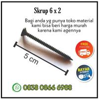 Gambar Skrup gypsum 2" yg tajam utk pasang plafon& partisi, screw drywall dari Toko Material Murah undefined 3 Tokopedia