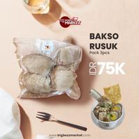 Gambar Bakso Sapi Asli Bakso Rusuk isi 3 pcs Frozen dari Big Bozz Market undefined 1 Tokopedia