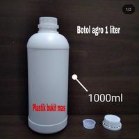 Gambar Botol agro 1 liter / botol labor 1 liter / botol plastik hdpe 1 liter dari Plastik bukit mas undefined 1 Tokopedia