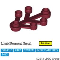 Gambar LEGO PARTS 6024916 Plant - Small Limb Element New Dark Red dari XYZ Bricks undefined 2 Tokopedia