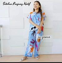 Gambar Baju wanita Piyama bali setelan panjang - Biru dari mojang.fashion. undefined 2 Tokopedia