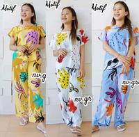 Gambar Baju wanita Piyama bali setelan panjang - Biru dari mojang.fashion. undefined 1 Tokopedia