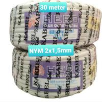 Gambar Kabel Listrik Kawat Tembaga 2x1,5 mm 30 Meter dari GRAND ELECTRONIC_NEW undefined 3 Tokopedia