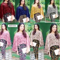 Gambar Set Cape Vania Vanya (4 Wrn) Brukat Renda Glitter + Rok Katun Batik Si dari Feeeeshop undefined 1 Tokopedia