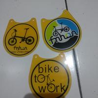 Gambar tag gantungan sepeda akrilik bike to work dari Langkah Kaki Store undefined 4 Tokopedia