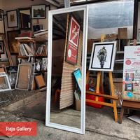 Gambar Cermin Berdiri Full Body 40x150cm - Ukir / Minimalis - Standing Mirror - Ukir Silver dari Raja Gallery undefined 3 Tokopedia