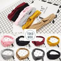 Gambar Bandana Korean Style / Bando Fashion Aksesoris Rambut - Hitam dari MOU COLLECTION_NEW undefined 1 Tokopedia