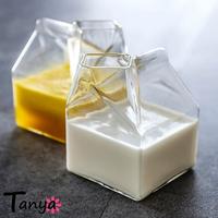 Gambar Gelas Kaca Cangkir Teko Kecil Model Kotak Susu Versi Premium Tebal dari Tanya HomeDecoration undefined 3 Tokopedia