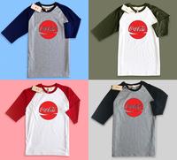 Gambar Baju Kaos Raglan TShirt Distro desain Coca cola logo coke bulat dari Importir Polyflex undefined 2 Tokopedia
