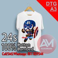 Gambar Sablon Kaos 24s Custom DTG A3 Full Color | Termurah Satuan Bisa - Biru, XXXL dari AnataStore undefined 2 Tokopedia