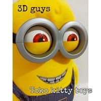 Gambar MAINAN BONEKA MINION PAPOY 3D BAJU JEANS - 2. mata bordir dari KITTY TOYS undefined 2 Tokopedia