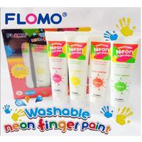 Gambar Mainan Edukasi Flomo Washable Neon Finger Paint Non Toxic dari KAYLANDUT undefined 1 Tokopedia
