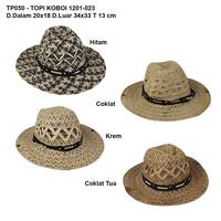 Gambar Topi Koboi 1201-023 - Coklat Tua dari Seo Yeon Accessories undefined 1 Tokopedia
