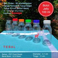 Gambar Isi 100 pcs Botol Plastik 100 ml - Botol Zam Zam 100 ml - Botol Jelly 100 ml SN - EKONOMIS (12gr), Hitam dari elesevenindo undefined 1 Tokopedia