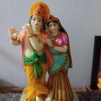 Gambar patung Radha Krishna made in India dari Bhaktilata Store undefined 2 Tokopedia