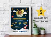 Gambar frame kaca biodata bayi cowok astronot dari kios stiker ARA undefined 1 Tokopedia