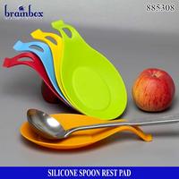 Gambar Silicone Spoon Rest Pad Holder Pad Kitchen Utensil Alas Centong Sendok - 8 GREEN dari Brainbox Car and Home undefined 1 Tokopedia