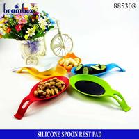 Gambar Silicone Spoon Rest Pad Holder Pad Kitchen Utensil Alas Centong Sendok - 8 GREEN dari Brainbox Car and Home undefined 4 Tokopedia