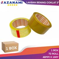 Gambar 1 BOX LAKBAN BENING 2 INCH x 100Y SAZANAMI LAKBAN COKLAT #JNE TRUCKING - Cokelat dari Sazanami Indotama undefined 3 Tokopedia