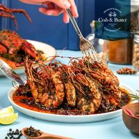 Gambar Black Pepper Butter Grilled Extra Jumbo Prawns (Udang Lada Hitam) - 1000gr, Extra Spicy dari Crab & Butter Jakarta undefined 3 Tokopedia