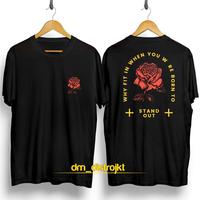 Gambar Tshirt Rose Stand Out / Baju Kaos Distro Pria Wanita Keren Murah dari dm_distrojkt undefined 1 Tokopedia